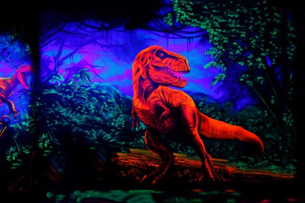 T-Rex-Wandbild-600x400